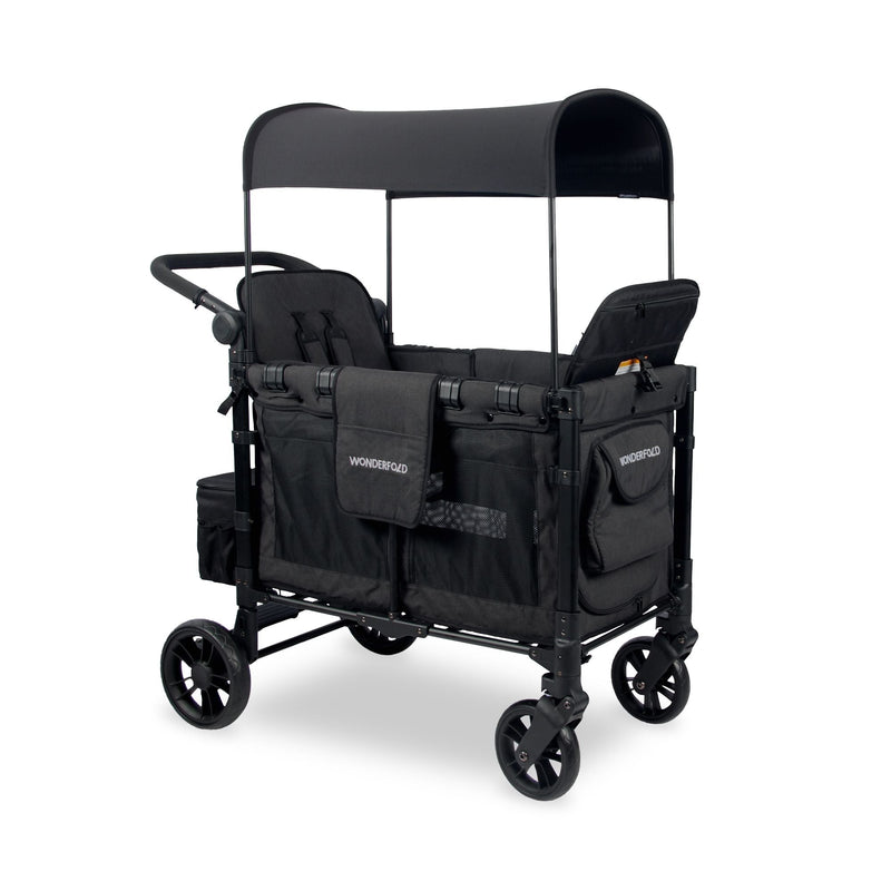 W2 Elite Double Stroller Wagon, 2-Seater, Black T1018