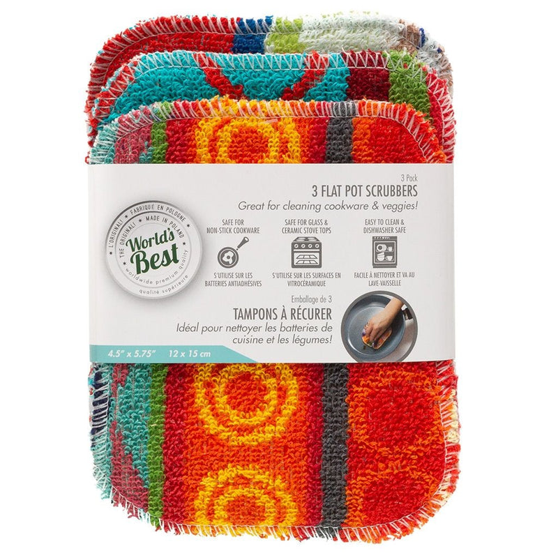 Multi-Surface Flat Pot Scrubber, 3-pk L4784