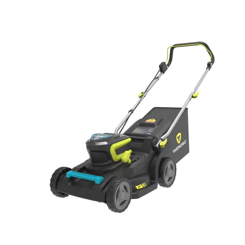 48V 2-in-1 Brushless Push Lawn Mower, 17-in with 4Ah Battery & Charger V3239
