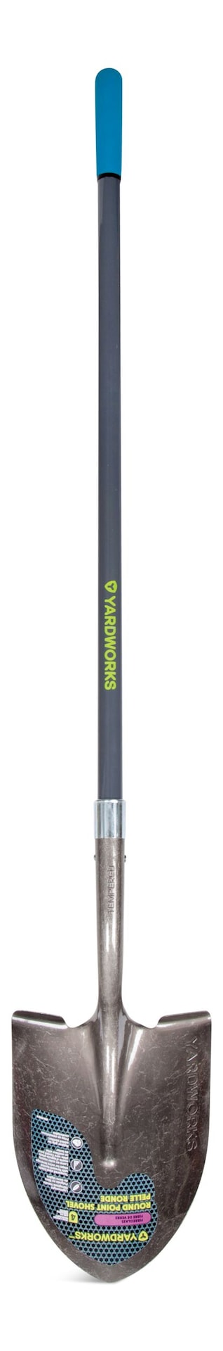 Ergo Steel Round-Point Long-Handle Shovel, 57-in Fibreglass Shaft N3504