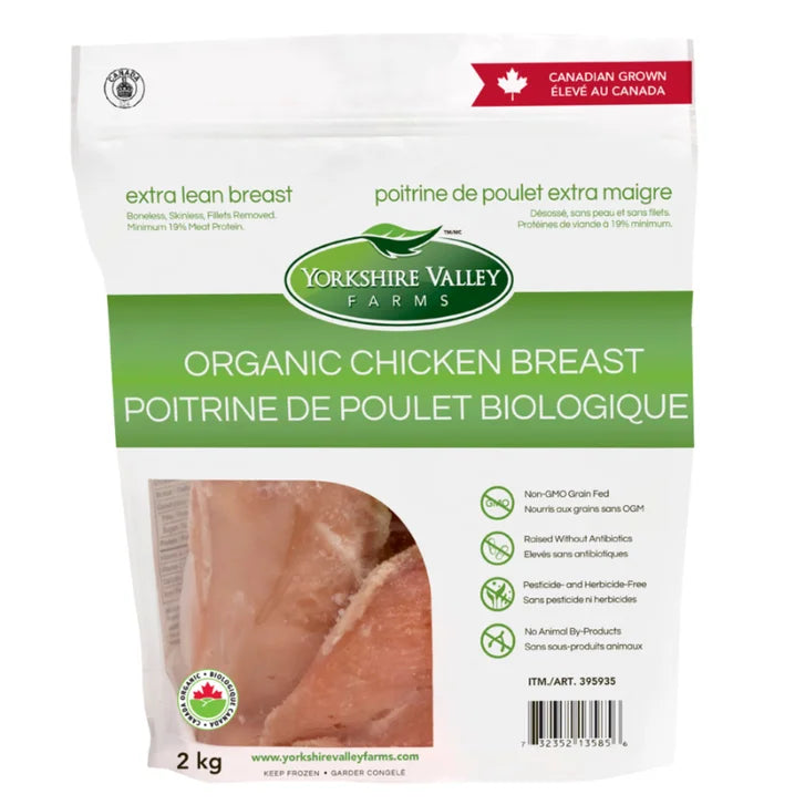 Yorkshire Valley Farms Organic Boneless Skinless Chicken Breasts, 5 2 kg U7107