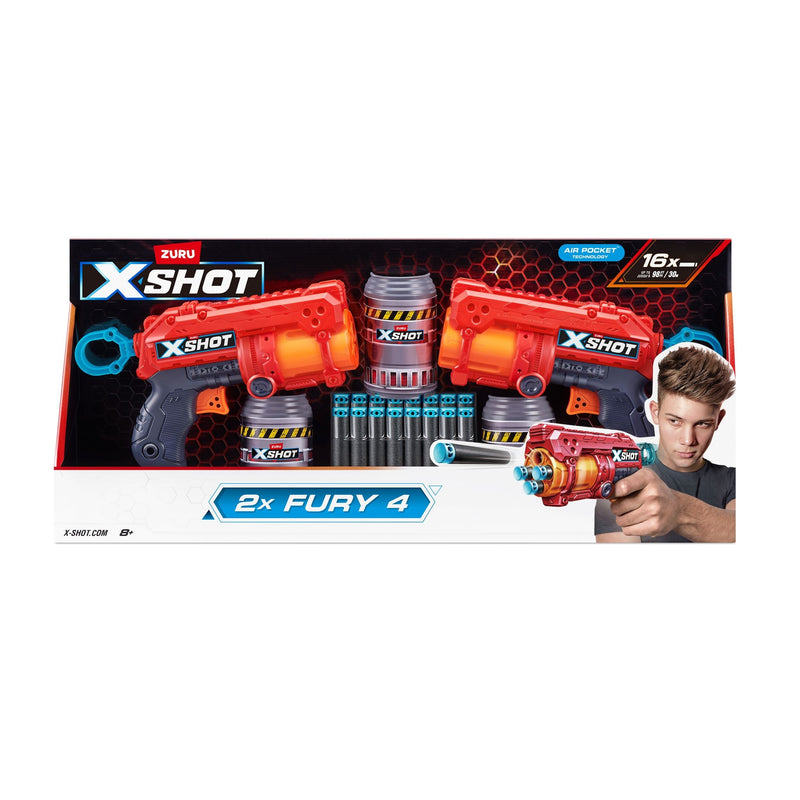 Excel-Fury Foam Dart Blaster, Includes 16 Darts, 2-pk, Ages 8+ Z6355