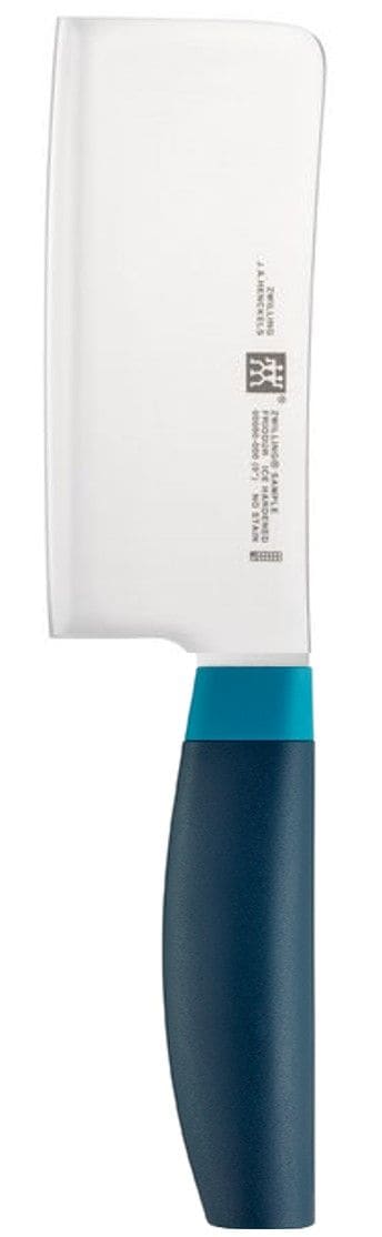 Now Stainless Steel Knife Block Set with Blade Sharpener & Knife Block, Blue, 7-pc G8438